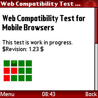 Screenshot of web compatibility test for mobile browsers in opera-mini-41beta