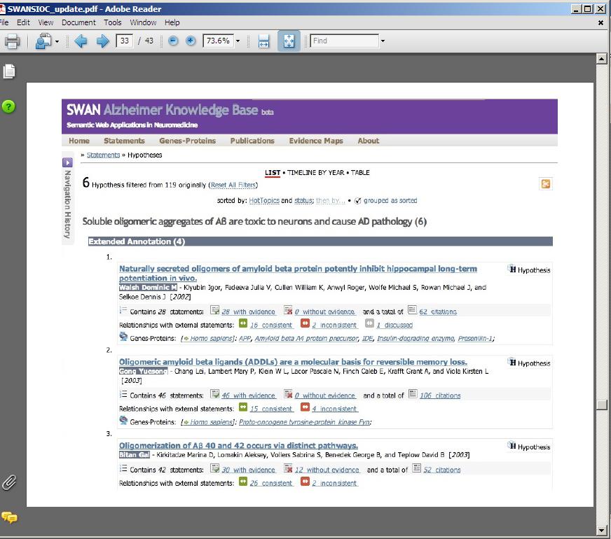 SWAN screenshot