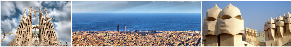 Various scenes around Barcelona