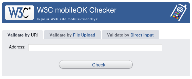 The online W3C mobileOK Checker
