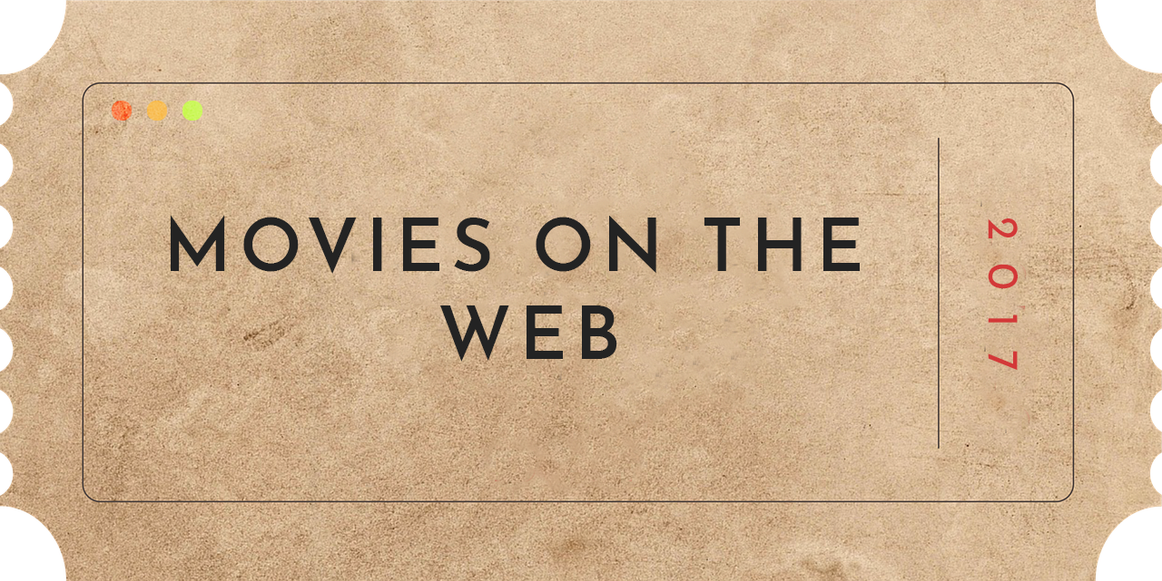 illustration of movies on the Web showing a ticket