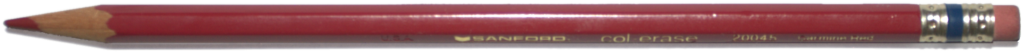[Photo: a red pencil]