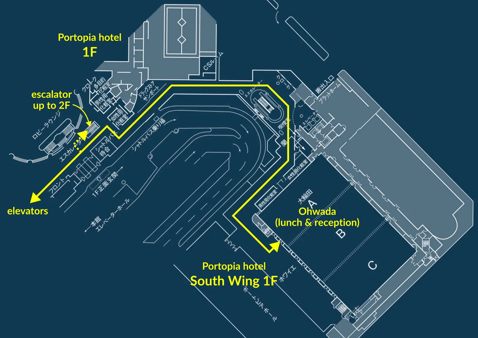 hotel ground floor map