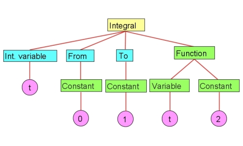 schematic view of the structure of an integr120al expression