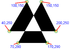 self-intersecting path with fill-rule='even-odd'