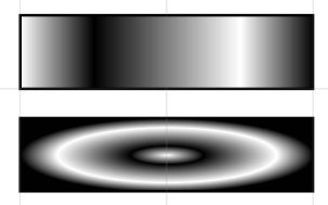 linear and radial gradients with four stops