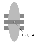 three rects and an oval