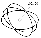 one ellipse re-used twice
