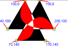 two paths with same coordinates: one with L, one with Q