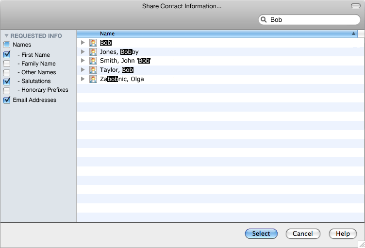 Contact Picker