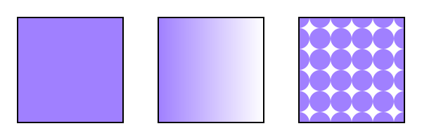Image of three types of paint servers.