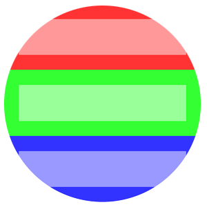 An image of circle drawing border lines without border-boundary: display
