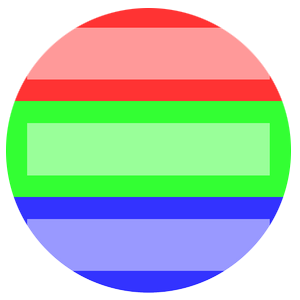An image of circle drawing border lines without border-boundary: display