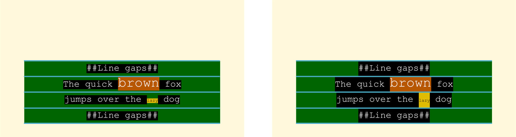 itts:fillLineGap rendering example