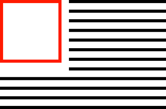 Floats are moved to one side