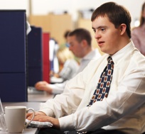 Photo of kids using computers.