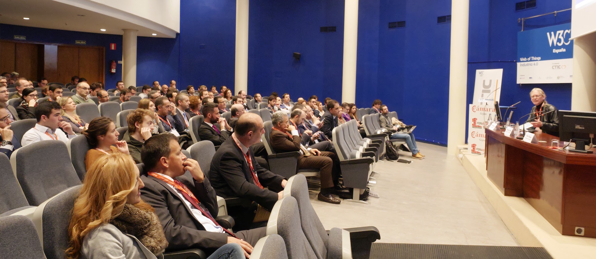Dave Raggett during his talk at W3C Day in Spain 2016