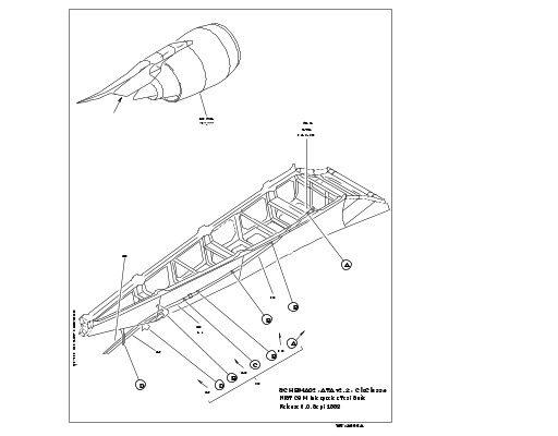 How an engine is mounted on the wing of an aeroplane
